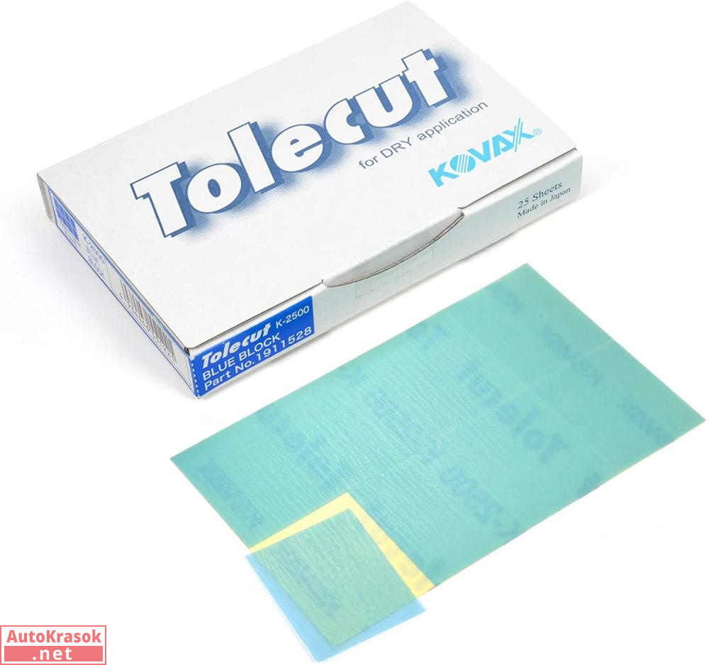 Клейкий лист Tolecut Blue K2500, синий, 29*35 мм, 1 лист (8 шт), Kovax