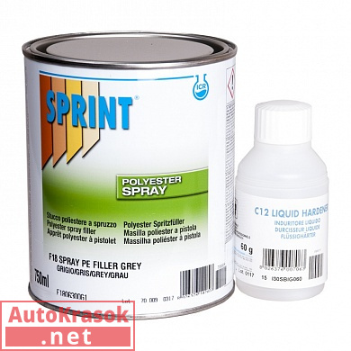 F18 Спринт Шпатлевка жидкая Spray, уп. 0,75л/1,2кг, F1806300G1, SPRINT ICR