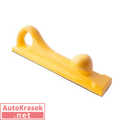 Шлифблок длинный гибкий на липучке, желтый,70*400 мм, 5065410, Китай/Россия