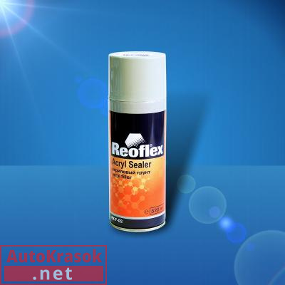 Грунт акриловый 1K  Acryl Sealer,  аэрозоль черный, 520 мл RX F-02, REOFLEX