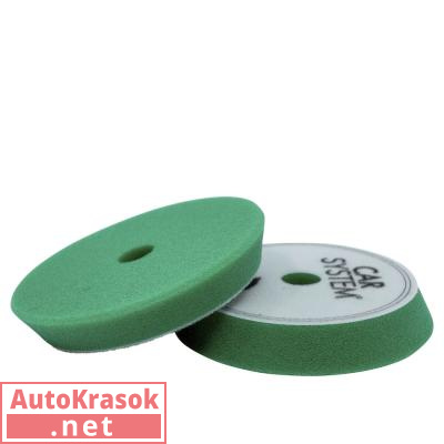 Полировальный круг Polish Foam Green, жесткий зеленый, 145 мм (1шт), 157051, CarSystem