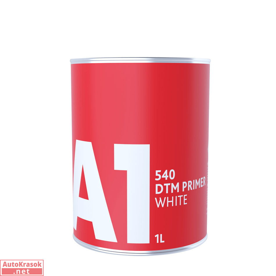 Грунт акриловый 4:1 (2:1 мокрый по мокрому) 540 DTM PRIMER WHITE, белый, 1 л, A1 Грунт акриловый 4:1 (2:1 мокрый по мокрому) 540 DTM PRIMER WHITE, белый, 1 л, A1
