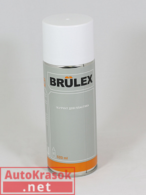 Грунт Brulex 1K для пластика, аэрозоль 520 мл 34357, BRULEX