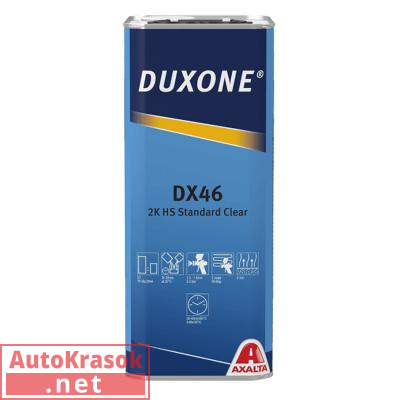 Лак 2К HS акриловый DX46 STANDARD CLEAR, 5 л, 1250000616, Duxone