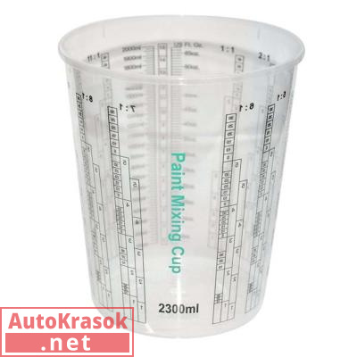 Мерная емкость для смешивания, Neutral, 2300 мл (100 шт.), 1.4220.2300, NO BRAND