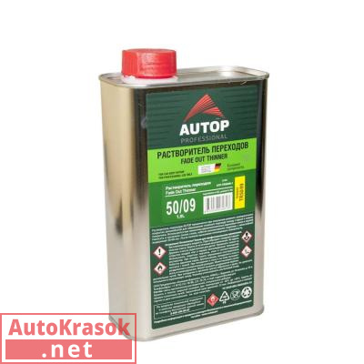 Растворитель для переходов Thinner Fade out 50/09, 1 л, ATP-TR50/09-1, Autop