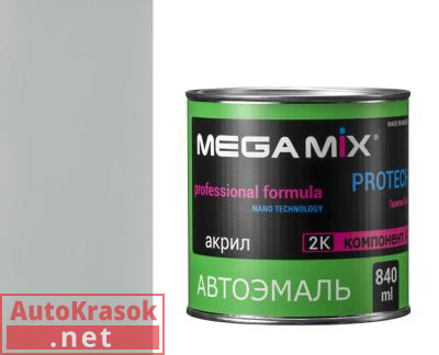 Краска 671 Серый, эмаль акриловая АК-1311, 0,8 кг,  MegaMix