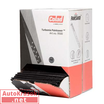 Размешиватель для красок 20*2 см, S-профиль, коробка 500 шт, 9500blanco, Colad