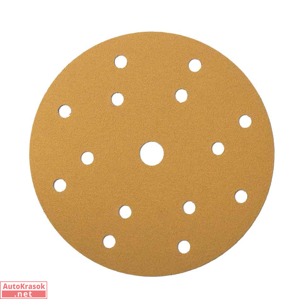 Круг шлифовальный на бумажной основе 58 Gold, D=150, 15 отверстий, P150 (упак 100шт), 58.150.150.15, Sandwox