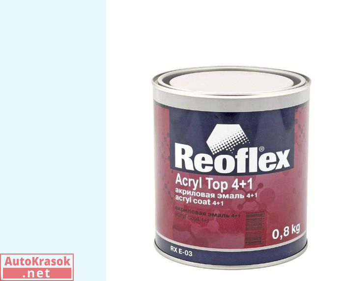 акриловая эмаль 4+1 белая 202, 0,8 кг, , REOFLEX