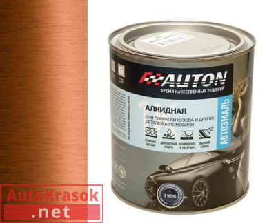 Краска медь, автоэмаль алкидная 1К, 0.8 л, ATN-P07330-08 AUTON