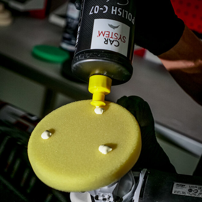 Полировальный круг Polish Foam Yellow, средней жесткости желтый, 145 мм, CarSystem Полировальный круг Polish Foam Yellow, средней жесткости желтый, 145 мм, CarSystem