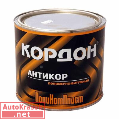 Антикор полимерно-битумный "КОРДОН", банка 2,3 кг, PT180073, ПолиКомПласт