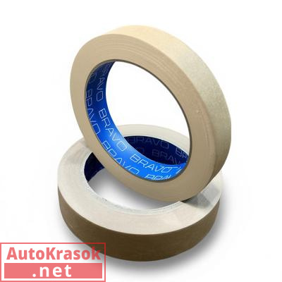 Лента маскировочная коричневого цвета, натуральный каучук, 60С, 48*40м, T01M03.048.0040.EB, BRAVO