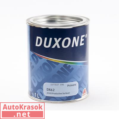 DX62 2К HS Акриловый грунт экспресс (4:1 или 3:1 c DX25) светло-серый, 1л 1250049775, Duxone