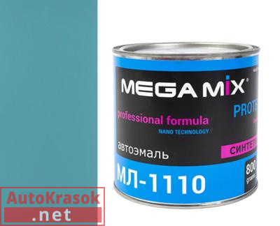 Краска 425 голубая/адриатика, МЛ-1110 автоэмаль,  0,80 кг,  MegaMix