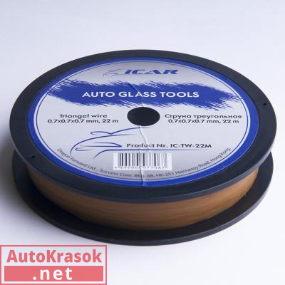 Струна треугольная, 0,7 * 0,7 * 0,7 мм, длина 22 м, IC-TW-22M, ICAR