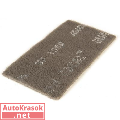 Скотч брайт MIRLON TOTAL губка 115x230мм UF 1500 (темно-серый), 8111202594, Mirka
