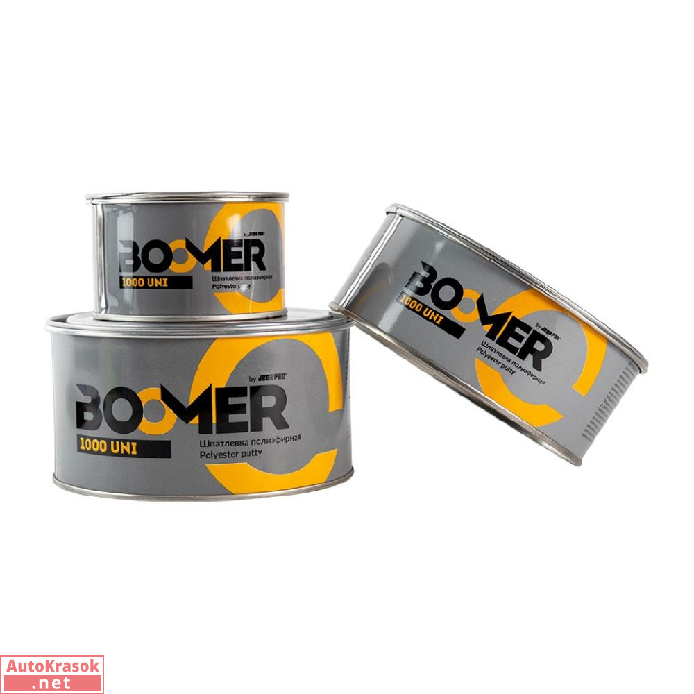 Шпатлевка полиэфирная универсальная Boomer Uni, 0,5кг, 1000/0,5, Boomer