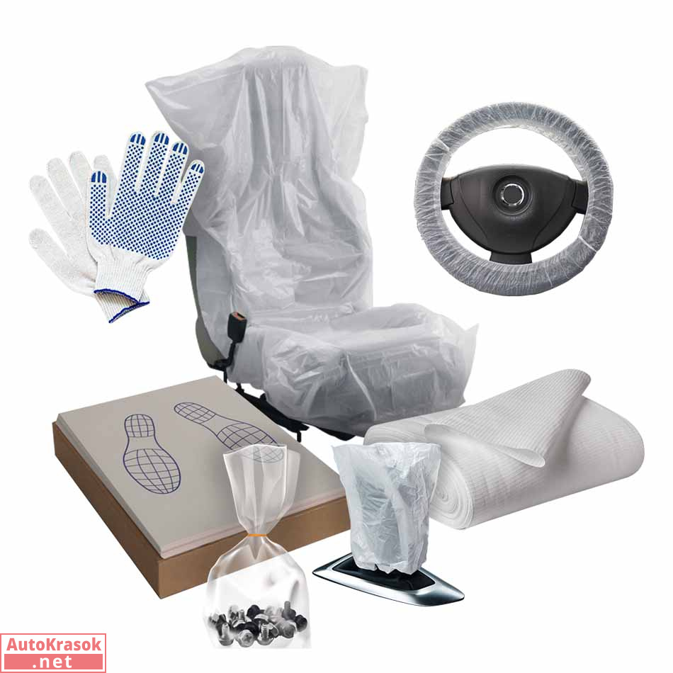 Набор для маскировки салона Camouflage kit 7 в 1. Накидка, коврик, чехол на руль, КПП, ветошь, перча, SOLID