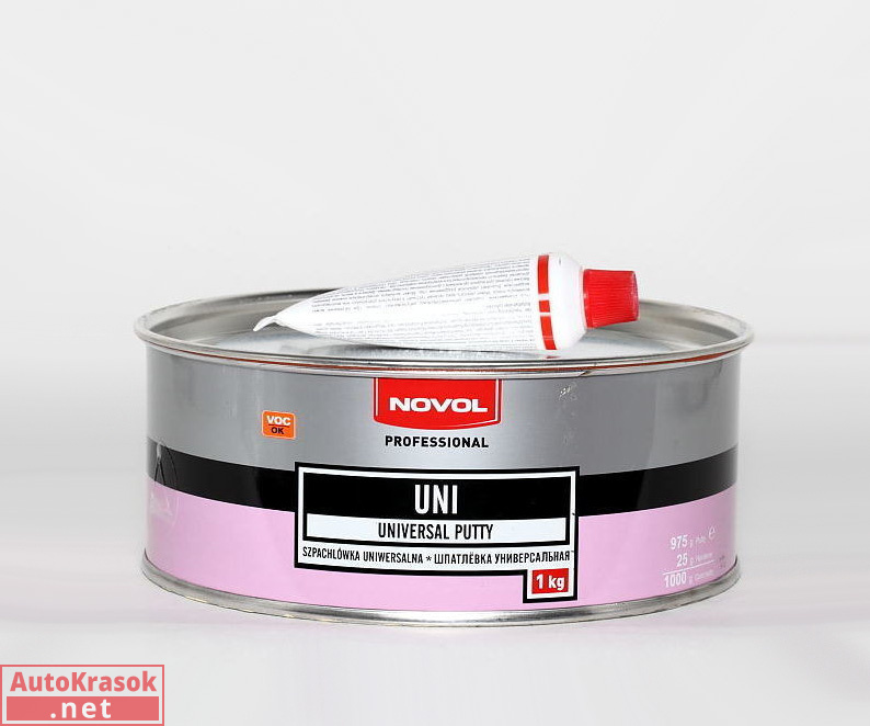 Шпатлевка Unisoft (Унисофт) Новол, 1 кг универсальная, 1153, Novol