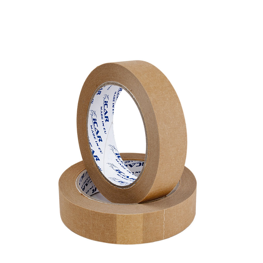 Малярная бумажная лента, коричневая 80C 25мм*40м , IC-MT-25MM-40M-BR, ICAR