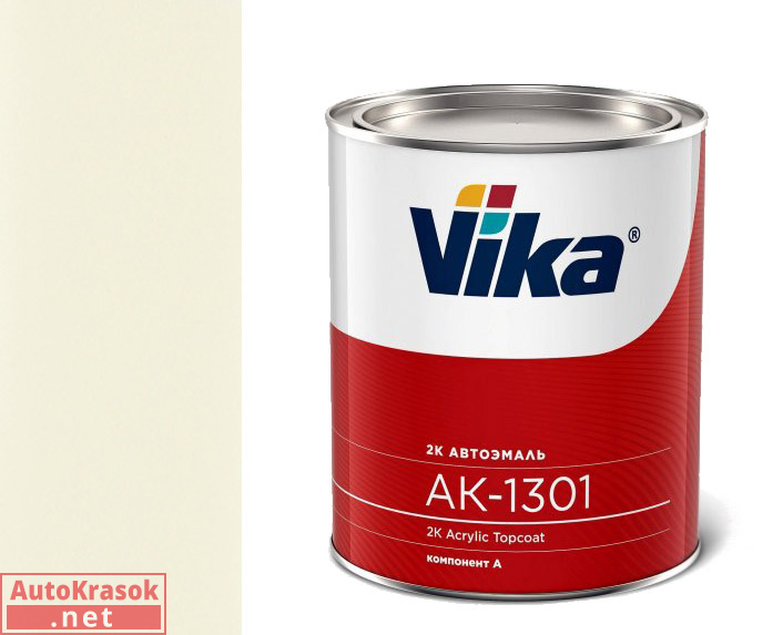 201 белая, акриловая эмаль АК1301, 0,85 кг, VIKA 201 белая, акриловая эмаль АК1301, 0,85 кг, VIKA