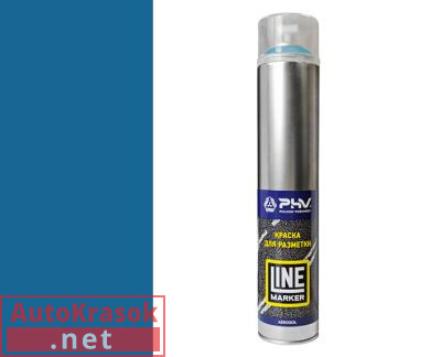 Краска Краска для разметки, PHV line Marker, RAL5017 Синий, аэрозоль, 1000 мл, PHV-A07819 DETOP