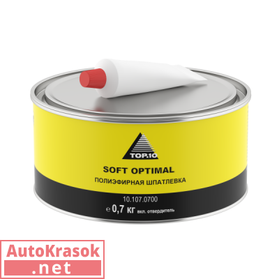 Шпатлевка полиэфирная SOFT OPTIMAL 0,7 кг, 10.107.0700, TOP.10