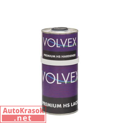 Лак акриловый Premium HS Lack, 0,5+0,25л, (комплект), 34459440, VOLVEX