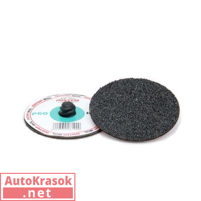 Диск зачистной быстросъем IROL Fiber Ceramic, диаметр 50 мм, QCD, P80, IS-IR-DG-D50-P80-Ceramic, ISISTEM