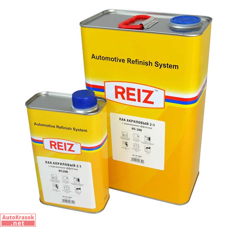 Прозрачный лак HS-208 с "зеркальным эффектом", 5 л (без отв.), HS-208/5, REIZ