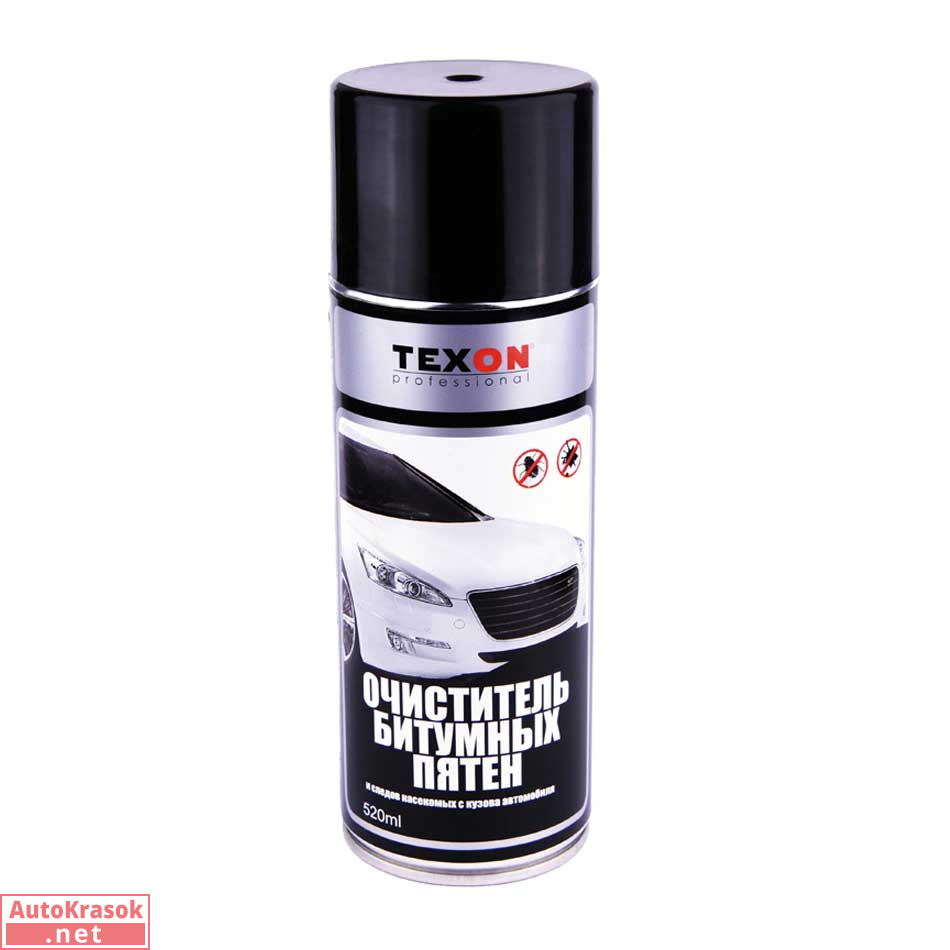 Очиститель битумных пятен и следов насекомых, спрей, 520 мл, Texon