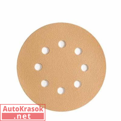 Шлифовальный круг GOLD B312TV 125мм, 8 отверстий P800, 58119, SUNMIGHT