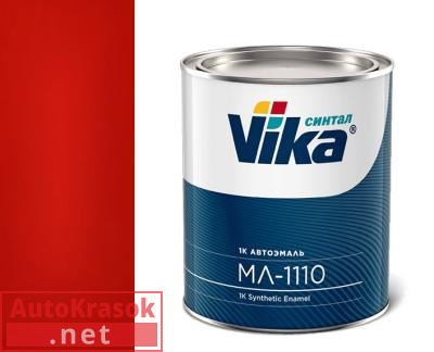 Краска 1015 красная, меламиноалкидная МЛ-1110, 0,8 кг,  VIKA