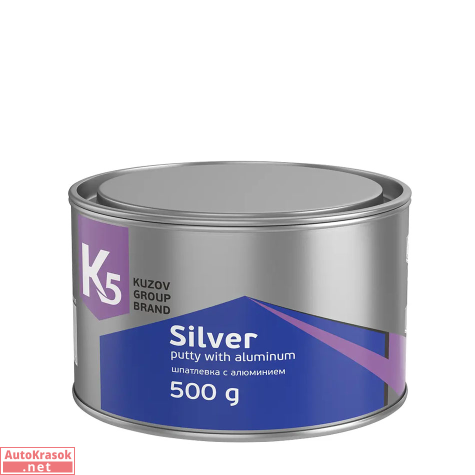 Шпатлевка К5 Silver, с алюминием, 500 г, K5