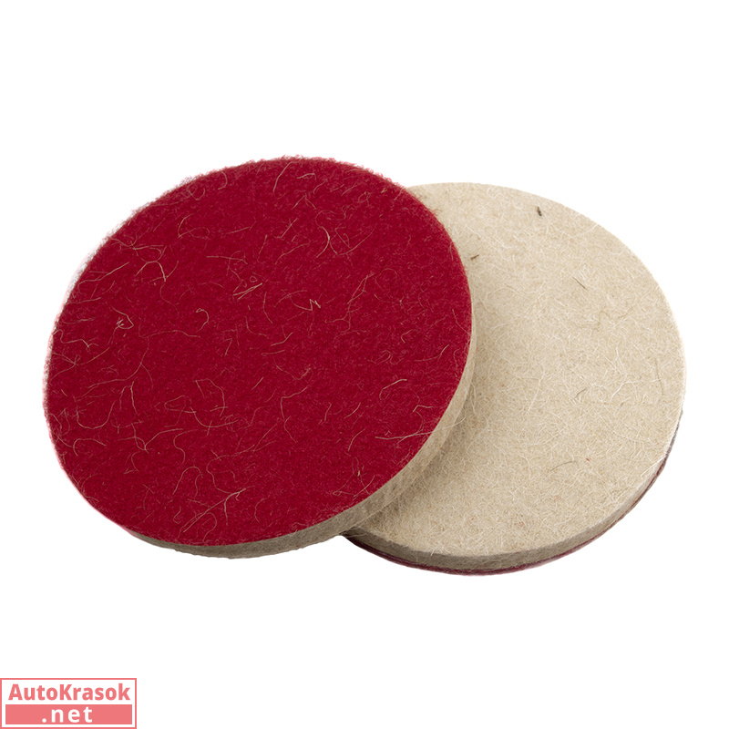 Полировальный круг войлочный (фетровый) 125*10 мм, серый, 002-01-015, Китай/Россия