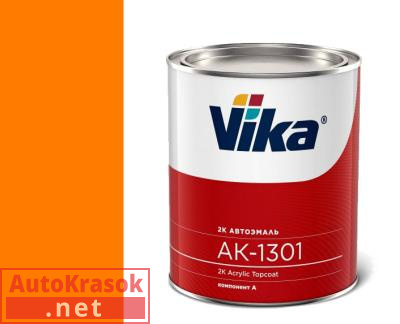Краска RAL 2004 оранжевый, акриловая эмаль АК1301, 0,85 кг,  VIKA