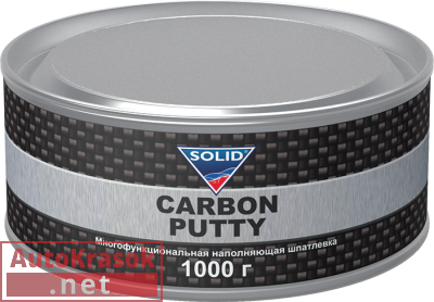 Шпатлевка карбоновая CARBON PUTTY (с карбоновой нитью), черная, 1 л, 516.1000, SOLID