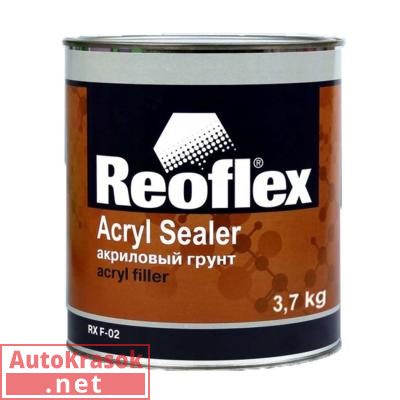 Грунт акриловый Acryl Sealer 1K, белый 3,7 кг RX F-02/3700, REOFLEX