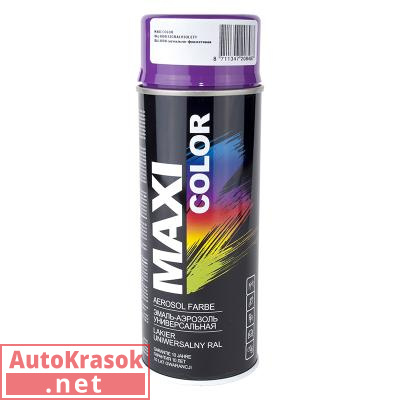 Краска RAL 4008 Нитроэмаль (аэрозоль) сигнально-фиолетовая, 400 мл, 4008MX MaxiColor