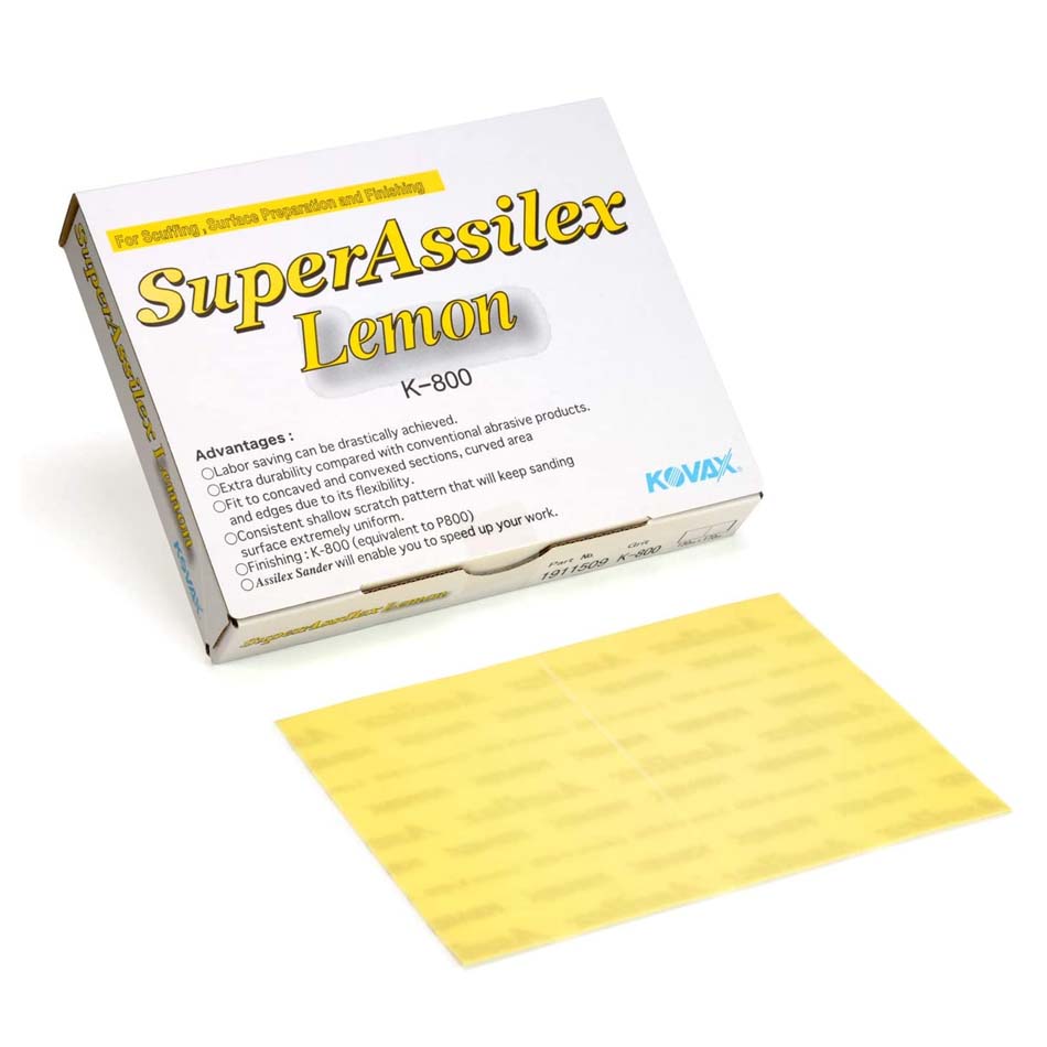 Шлифовальный лист Superassilex Lemon K800, 170*130 мм, Kovax Шлифовальный лист Superassilex Lemon K800, 170*130 мм, Kovax