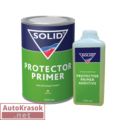 Кислотный грунт PROTECTOR PRIMER 1+1, бежевый 1+1л (комплект) 338.1000, SOLID