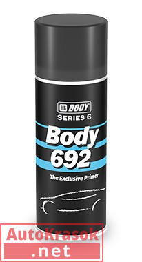 Грунт наполнитель 692, цвет серый спрей, 0,4 л 5100700080, Body HB