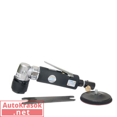 Мини-шлиф машинка для дисков 75 мм, орбита - 3 мм, 15 000 об/мин, расход воздуха - 55 л/мин, 9107501, Kovax