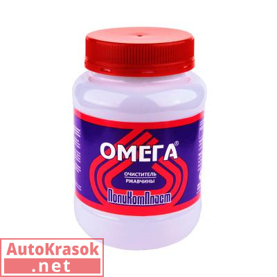 Очиститель ржавчины "Омега", (пастообразный), банка 0,6 кг, РТ180080, ПолиКомПласт