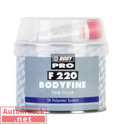 Fine Шпатлевка белая 220 Боди, уп. 0,25 кг, 2200100050, Body HB