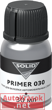 Праймер стекольный SOLID PRIMER 030 черный 30мл. 0,03л, 334.0311.1, SOLID