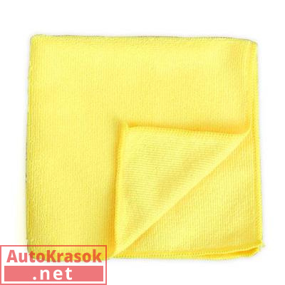 Многоразовая полировальная салфетка MICROSHINE из микрофибры, 260 г/м2, 40х40см., желтая, 232163, RoxelPro