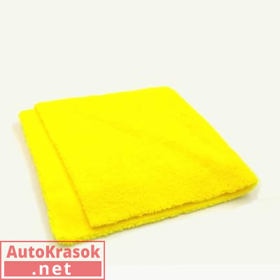 Салфетка из микрофибры, двухсторонняя без обметки краев, желтая, 40*40 см, 400 г/м, 12.0888.Y, Adolf Bucher